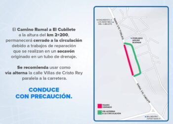 Por socavón, cierran tramo del Ramal a El Cubilete en Guanajuato capital