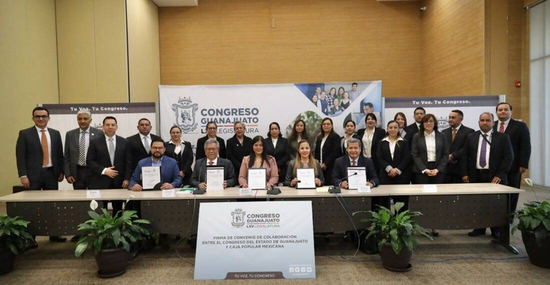 ¿Qué alcances tiene el convenio firmado por el Congreso de Guanajuato y Caja Popular Mexicana?