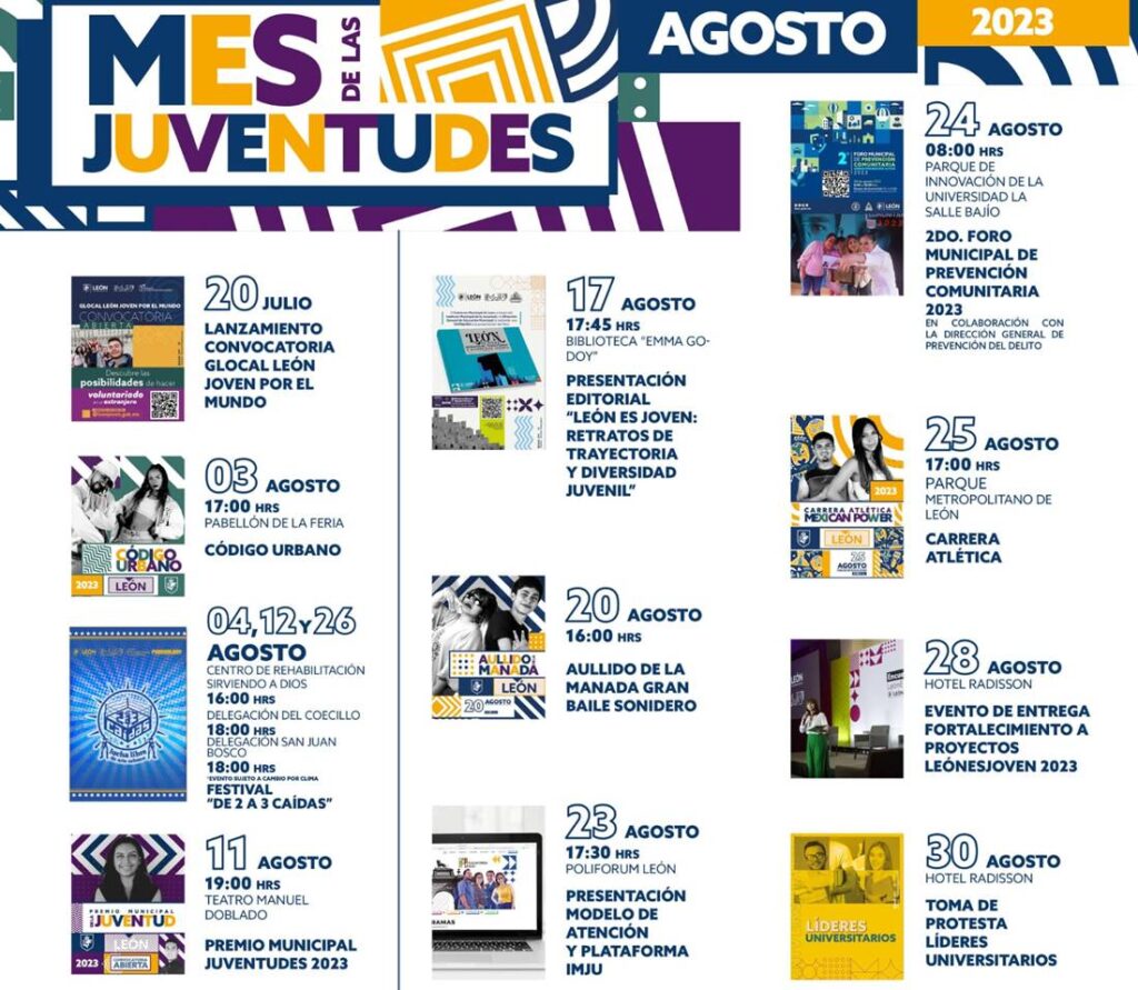 ¿Cuáles son las actividades por el Mes de las Juventudes en León? - El ...