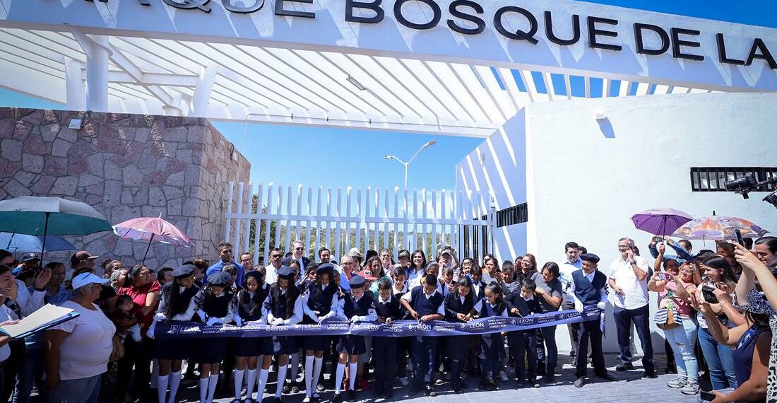 Inauguran en León el Parque Bosque de la Olla