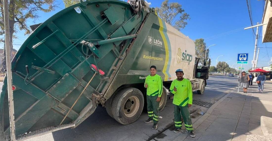 ¡Que no se te pase! Estos son los horarios de recolección de basura en León durante las fechas festivas