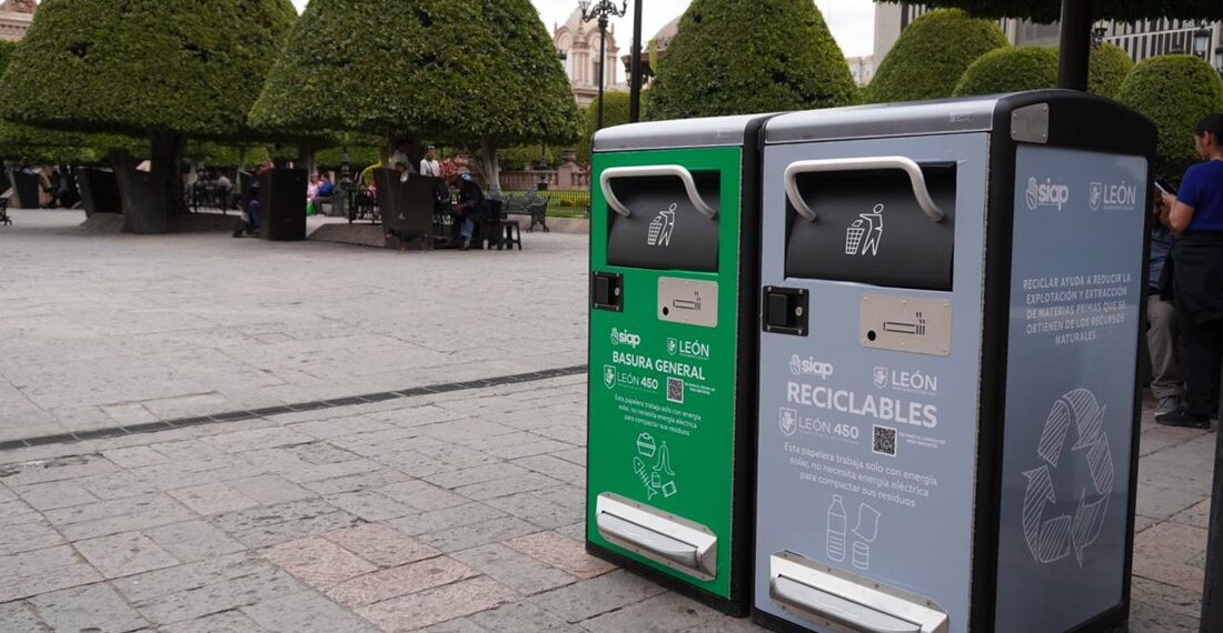 ¿Cómo funcionan las papeleras inteligentes instaladas en el Centro Histórico de León?