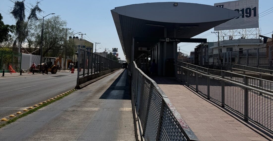Ya iniciaron los trabajos en el paradero Santa Rita del SIT León